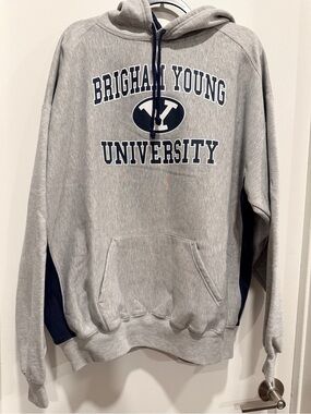 Brigham Young University Gray Pullover Hoodie